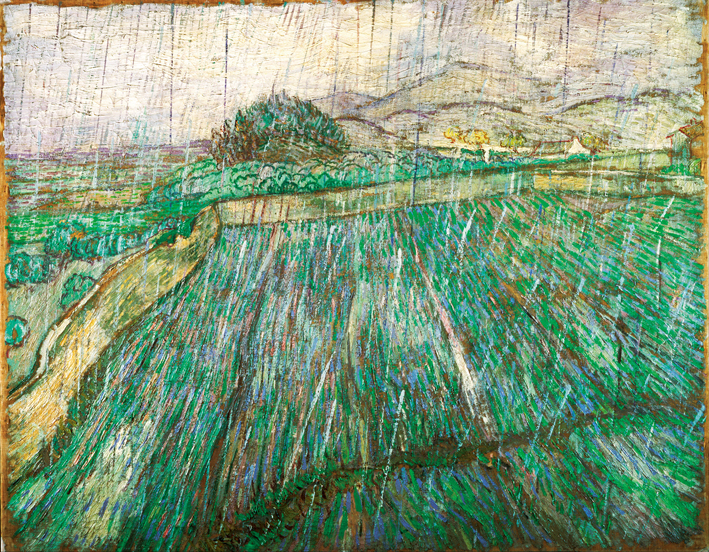  文森特·威廉·梵高  Vincent Willen Van Gogh ——雨中 1889